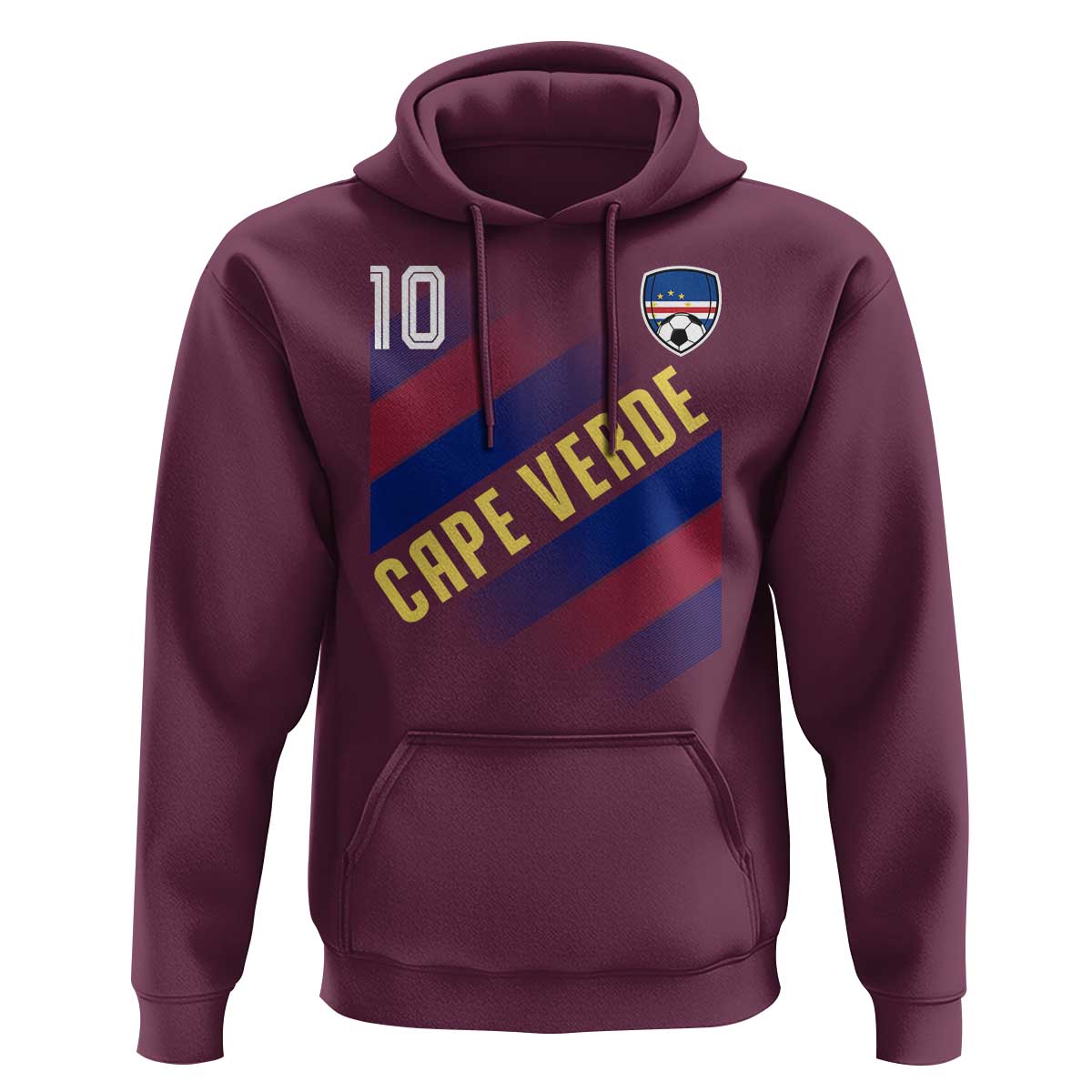 Cape Verde Soccer Jersey Style National Pride Hoodie Cabo Verde Football Fans Number 10 Athletic