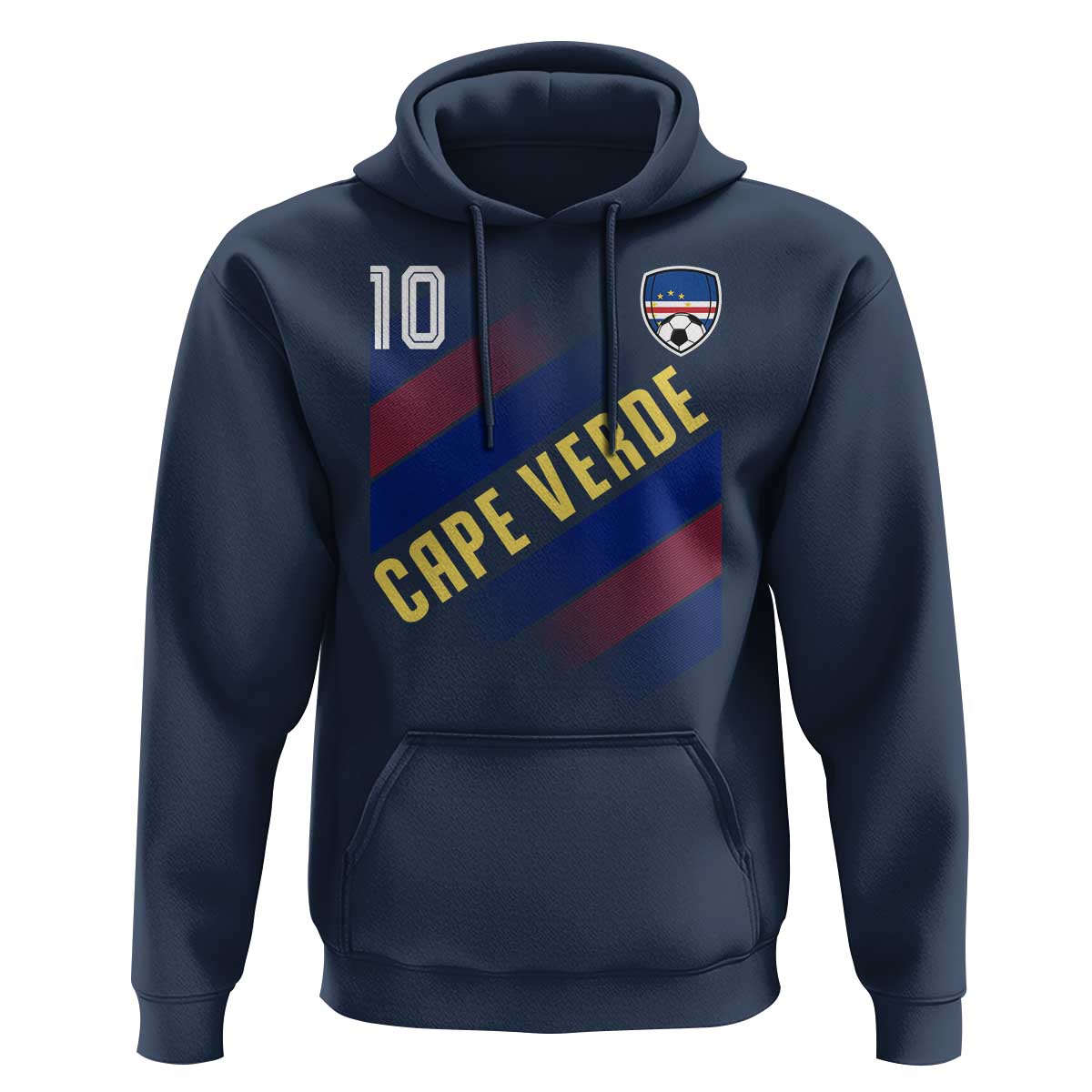 Cape Verde Soccer Jersey Style National Pride Hoodie Cabo Verde Football Fans Number 10 Athletic