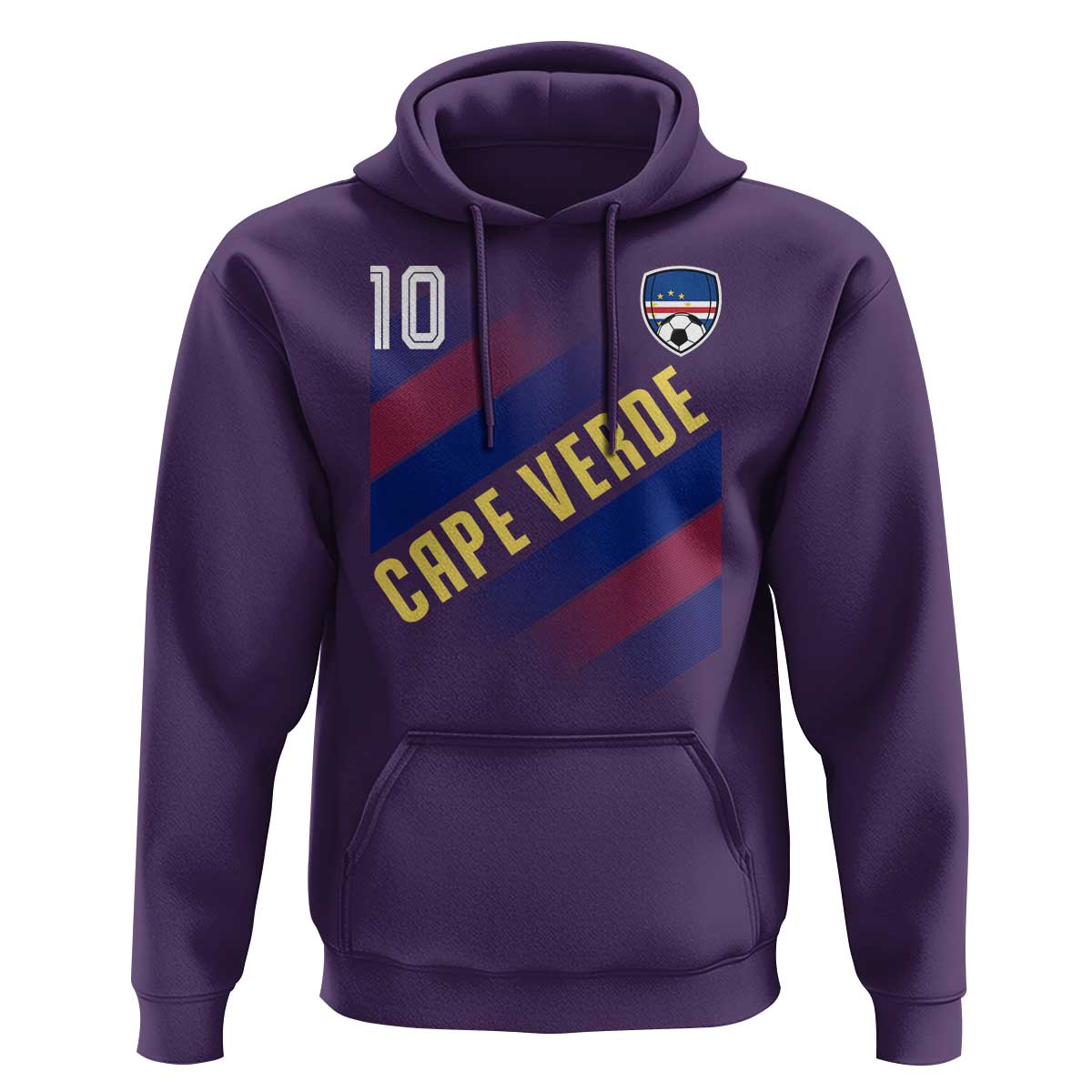 Cape Verde Soccer Jersey Style National Pride Hoodie Cabo Verde Football Fans Number 10 Athletic