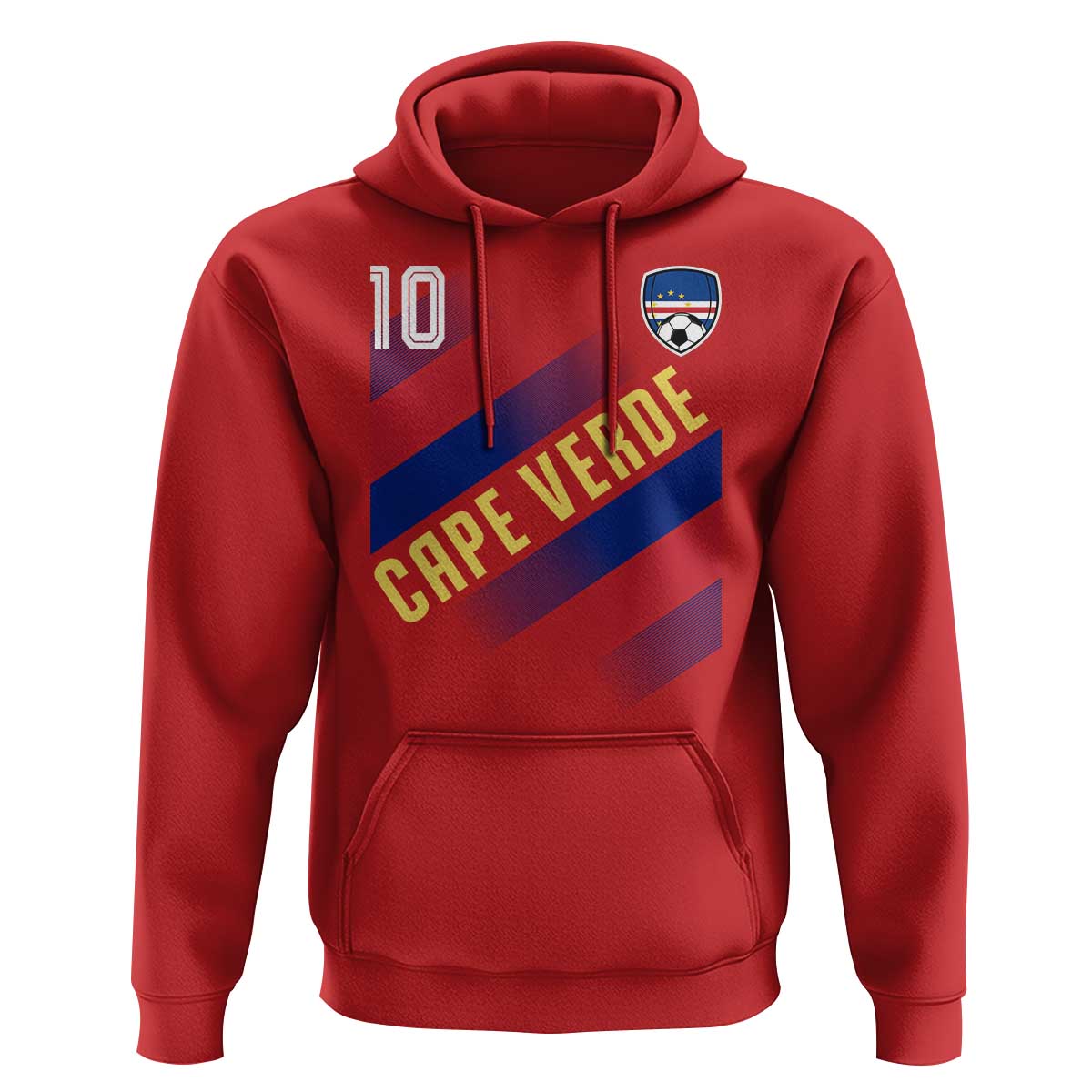 Cape Verde Soccer Jersey Style National Pride Hoodie Cabo Verde Football Fans Number 10 Athletic