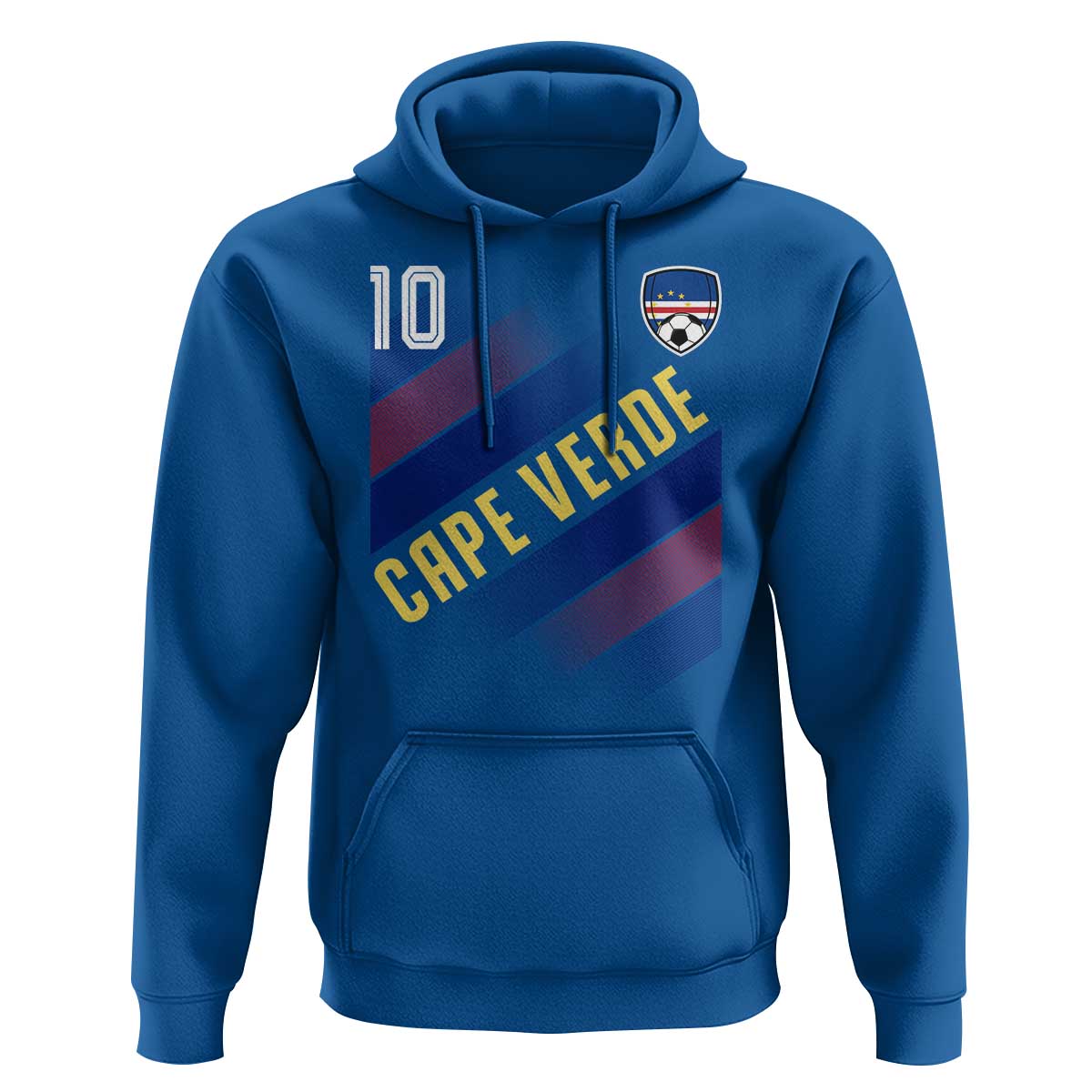Cape Verde Soccer Jersey Style National Pride Hoodie Cabo Verde Football Fans Number 10 Athletic