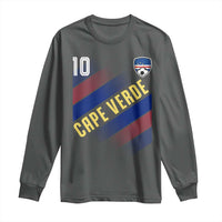 Cape Verde Soccer Jersey Style National Pride Long Sleeve Shirt Cabo Verde Football Fans Number 10 Athletic