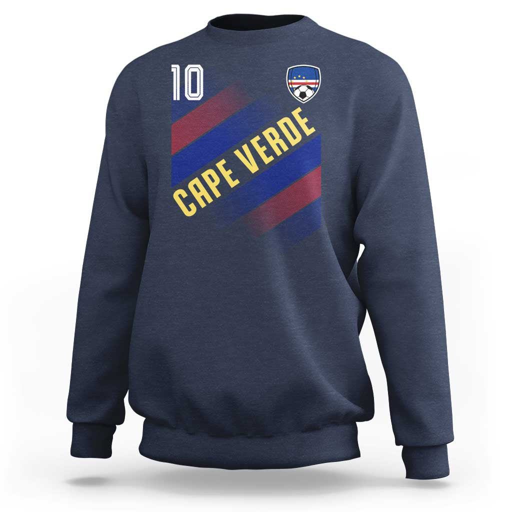 Cape Verde Soccer Jersey Style National Pride Sweatshirt Cabo Verde Football Fans Number 10 Athletic