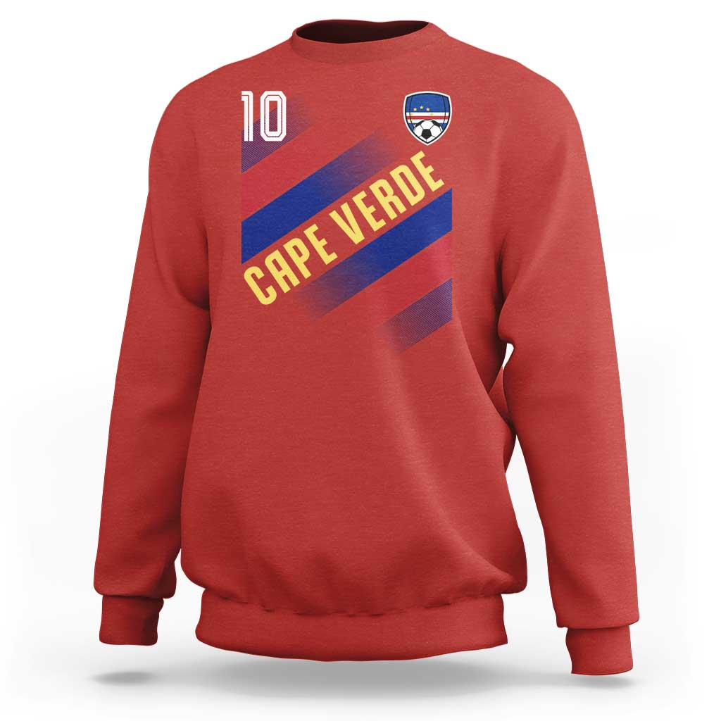 Cape Verde Soccer Jersey Style National Pride Sweatshirt Cabo Verde Football Fans Number 10 Athletic
