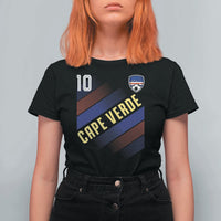 Cape Verde Soccer Jersey Style National Pride T Shirt For Women Cabo Verde Football Fans Number 10 Athletic