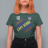 Cape Verde Soccer Jersey Style National Pride T Shirt For Women Cabo Verde Football Fans Number 10 Athletic
