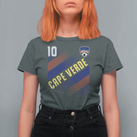 Cape Verde Soccer Jersey Style National Pride T Shirt For Women Cabo Verde Football Fans Number 10 Athletic