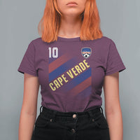 Cape Verde Soccer Jersey Style National Pride T Shirt For Women Cabo Verde Football Fans Number 10 Athletic