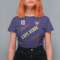 Cape Verde Soccer Jersey Style National Pride T Shirt For Women Cabo Verde Football Fans Number 10 Athletic