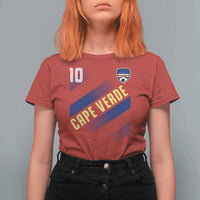 Cape Verde Soccer Jersey Style National Pride T Shirt For Women Cabo Verde Football Fans Number 10 Athletic