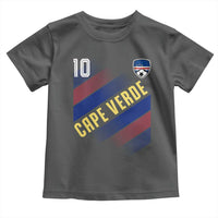Cape Verde Soccer Jersey Style National Pride Toddler T Shirt Cabo Verde Football Fans Number 10 Athletic