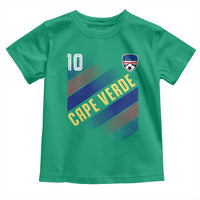 Cape Verde Soccer Jersey Style National Pride Toddler T Shirt Cabo Verde Football Fans Number 10 Athletic