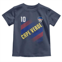 Cape Verde Soccer Jersey Style National Pride Toddler T Shirt Cabo Verde Football Fans Number 10 Athletic