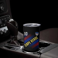Cape Verde Soccer Jersey Style National Pride Tumbler Cup Cabo Verde Football Fans Number 10 Athletic