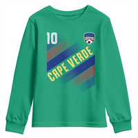 Cape Verde Soccer Jersey Style National Pride Youth Sweatshirt Cabo Verde Football Fans Number 10 Athletic