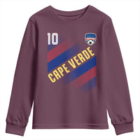 Cape Verde Soccer Jersey Style National Pride Youth Sweatshirt Cabo Verde Football Fans Number 10 Athletic