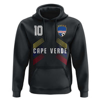 Cabo Verde Football Crest Pride Jersey Style Hoodie Cape Verde Soccer Fan Number 10 Athletic