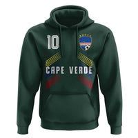Cabo Verde Football Crest Pride Jersey Style Hoodie Cape Verde Soccer Fan Number 10 Athletic