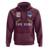 Cabo Verde Football Crest Pride Jersey Style Hoodie Cape Verde Soccer Fan Number 10 Athletic