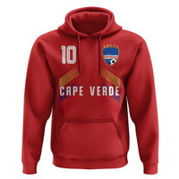 Cabo Verde Football Crest Pride Jersey Style Hoodie Cape Verde Soccer Fan Number 10 Athletic