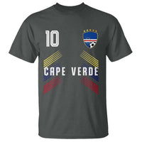 Cabo Verde Football Crest Pride Jersey Style T Shirt Cape Verde Soccer Fan Number 10 Athletic