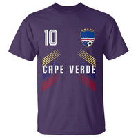 Cabo Verde Football Crest Pride Jersey Style T Shirt Cape Verde Soccer Fan Number 10 Athletic