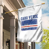 Cabo Verde Distressed Flag National Pride Garden Flag Cape Verde Heritage Pride Retro Grunge Graphic