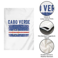 Cabo Verde Distressed Flag National Pride Garden Flag Cape Verde Heritage Pride Retro Grunge Graphic