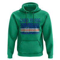 Cabo Verde Distressed Flag National Pride Hoodie Cape Verde Heritage Pride Retro Grunge Graphic