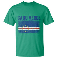 Cabo Verde Distressed Flag National Pride T Shirt Cape Verde Heritage Pride Retro Grunge Graphic