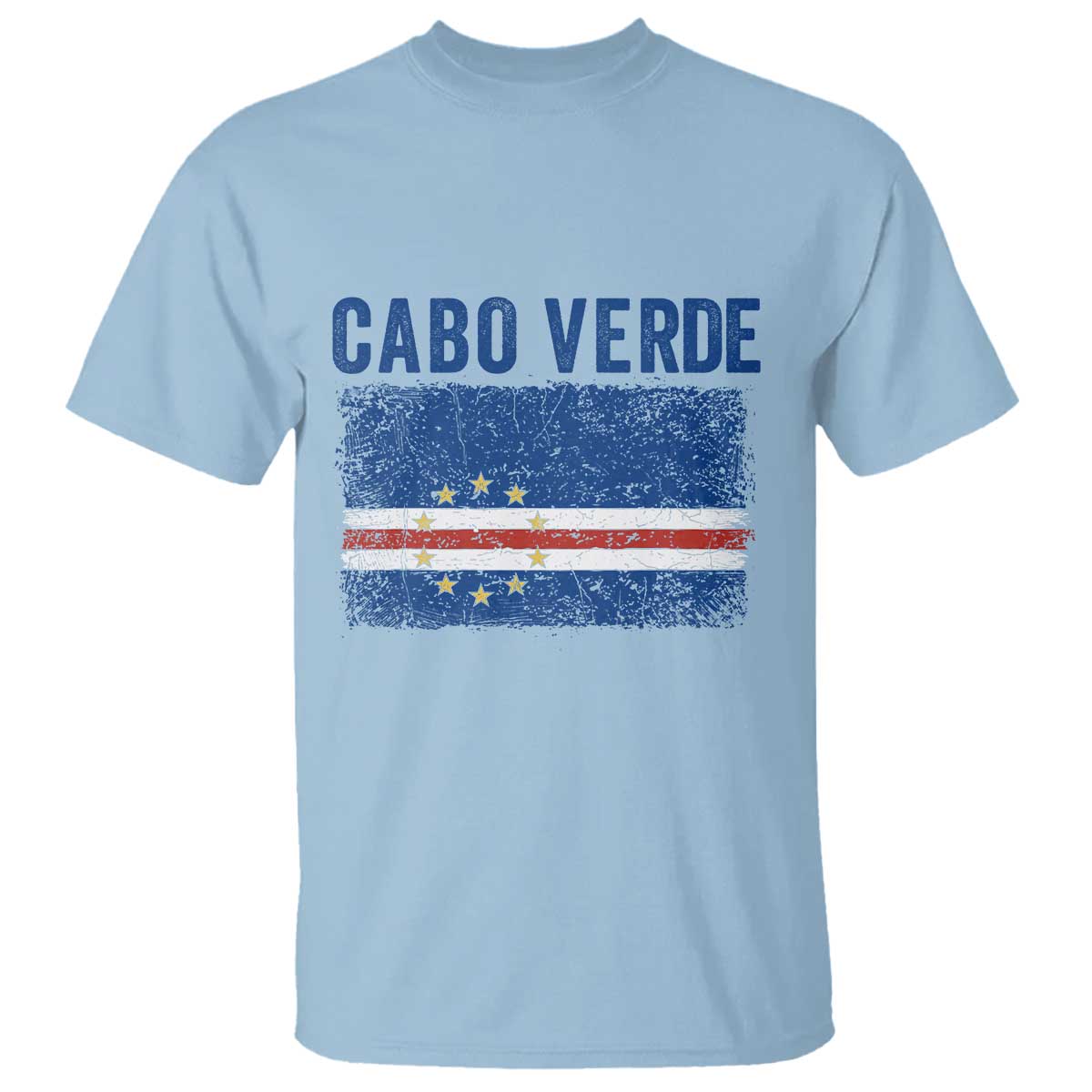 Cabo Verde Distressed Flag National Pride T Shirt Cape Verde Heritage Pride Retro Grunge Graphic