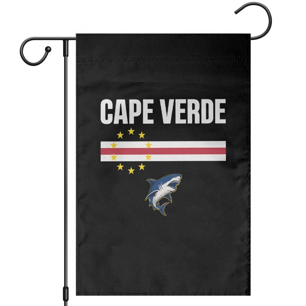 Cape Verde Flag Blue Shark Heritage Garden Flag Cabo Verde Verdean Pride Soccer Football Fans