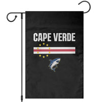 Cape Verde Flag Blue Shark Heritage Garden Flag Cabo Verde Verdean Pride Soccer Football Fans