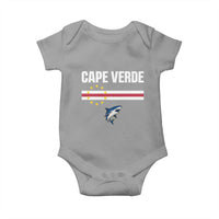 Cape Verde Flag Blue Shark Heritage Baby Onesie Cabo Verde Verdean Pride Soccer Football Fans