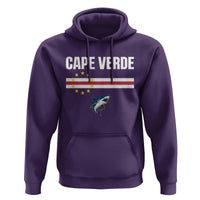 Cape Verde Flag Blue Shark Heritage Hoodie Cabo Verde Verdean Pride Soccer Football Fans