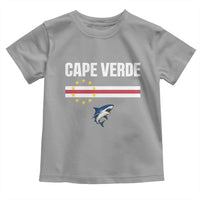 Cape Verde Flag Blue Shark Heritage Toddler T Shirt Cabo Verde Verdean Pride Soccer Football Fans