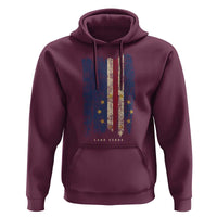 Cape Verde Vertical Brush Stroke Flag Graphic Hoodie Cabo Verde National Pride Artistic Gift