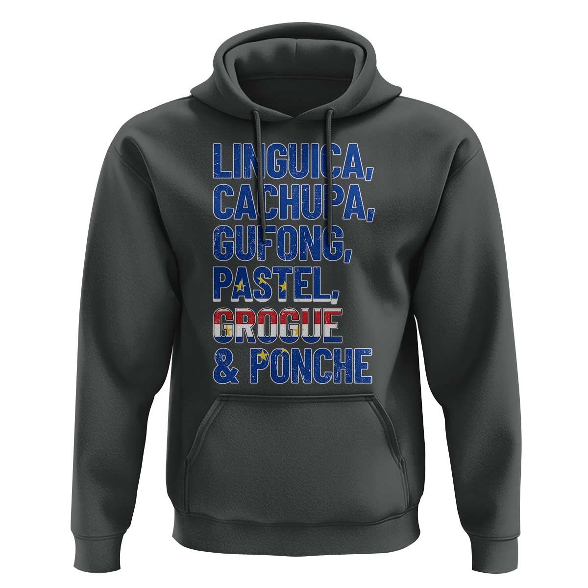 Cape Verde Traditional Food & Drinks List Hoodie Cabo Verdean Cachupa Grogue Heritage Gift