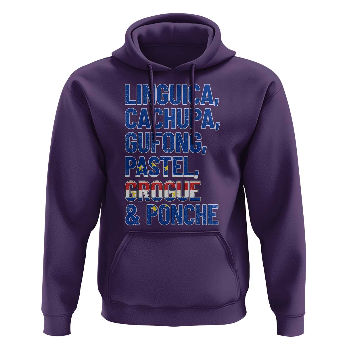 Cape Verde Traditional Food & Drinks List Hoodie Cabo Verdean Cachupa Grogue Heritage Gift