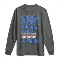 Cape Verde Traditional Food & Drinks List Long Sleeve Shirt Cabo Verdean Cachupa Grogue Heritage Gift