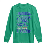 Cape Verde Traditional Food & Drinks List Long Sleeve Shirt Cabo Verdean Cachupa Grogue Heritage Gift