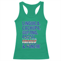 Cape Verde Traditional Food & Drinks List Racerback Tank Top Cabo Verdean Cachupa Grogue Heritage Gift