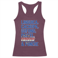 Cape Verde Traditional Food & Drinks List Racerback Tank Top Cabo Verdean Cachupa Grogue Heritage Gift