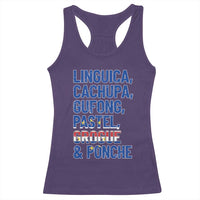 Cape Verde Traditional Food & Drinks List Racerback Tank Top Cabo Verdean Cachupa Grogue Heritage Gift