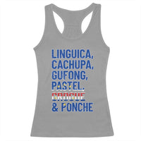 Cape Verde Traditional Food & Drinks List Racerback Tank Top Cabo Verdean Cachupa Grogue Heritage Gift