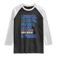 Cape Verde Traditional Food & Drinks List Raglan Shirt Cabo Verdean Cachupa Grogue Heritage Gift