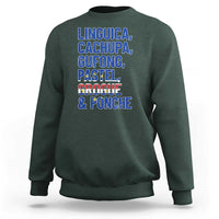 Cape Verde Traditional Food & Drinks List Sweatshirt Cabo Verdean Cachupa Grogue Heritage Gift