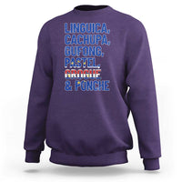 Cape Verde Traditional Food & Drinks List Sweatshirt Cabo Verdean Cachupa Grogue Heritage Gift