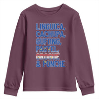Cape Verde Traditional Food & Drinks List Youth Sweatshirt Cabo Verdean Cachupa Grogue Heritage Gift