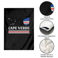 Cape Verde Country Map Shield Emblem Garden Flag Cabo Verde Roots National Pride Gift